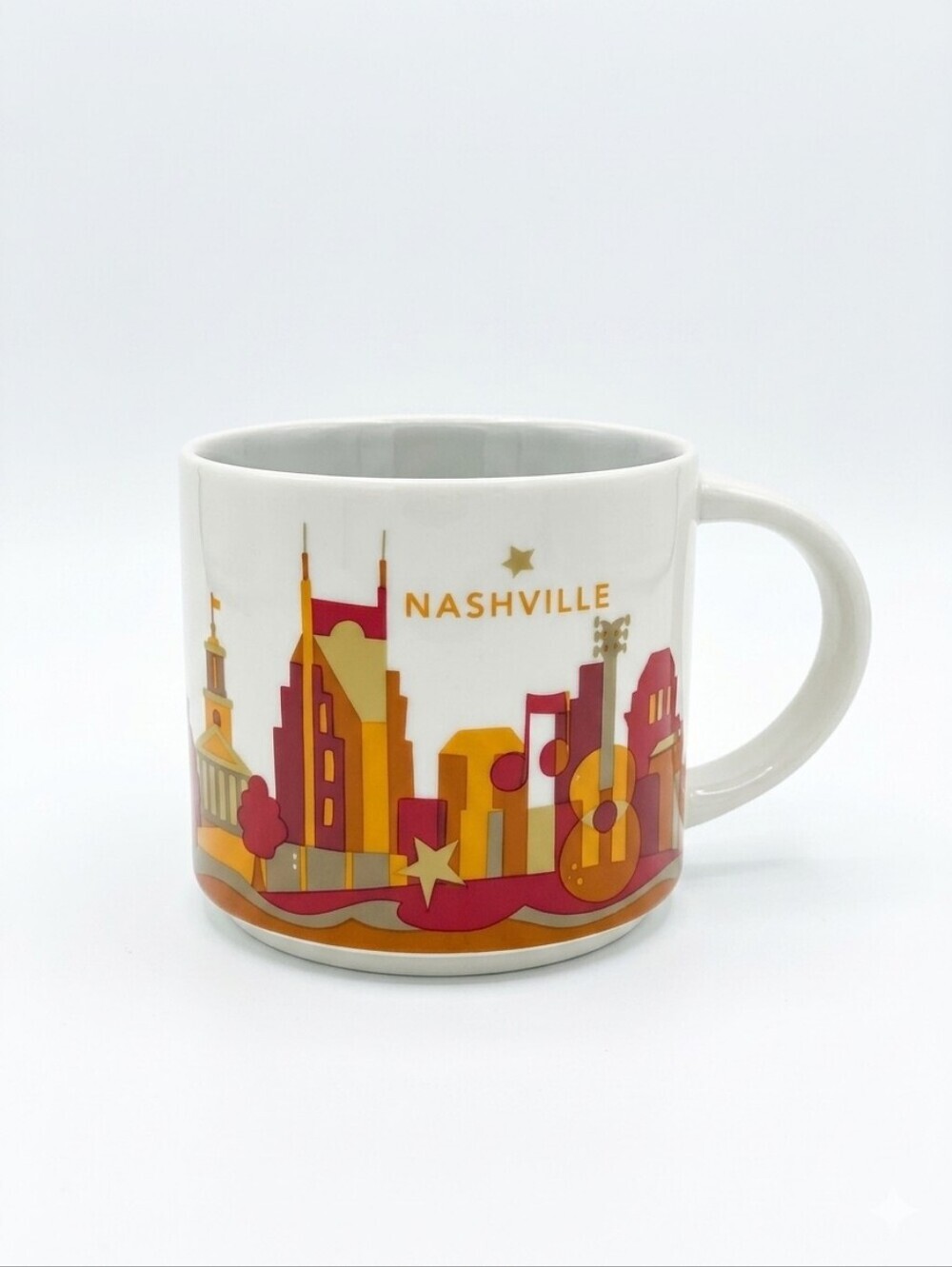 Starbucks You Are Here Collection Ceramic Coffee Mug Cup NASHVILLE TENNESSEE